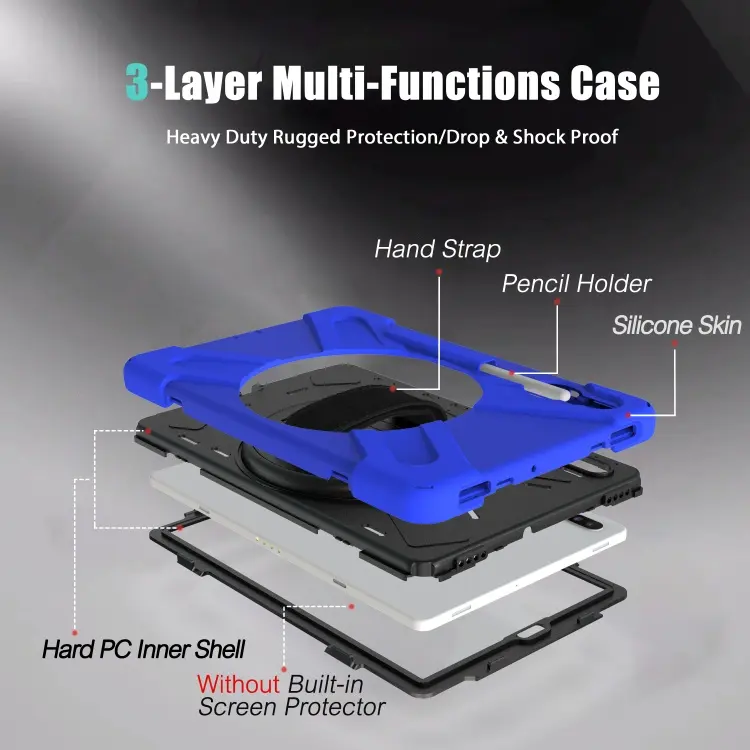 Shockproof Kids Hard Case Protector For Samsung Galaxy Tab S6 10.5 inch Case With Pencil Holder