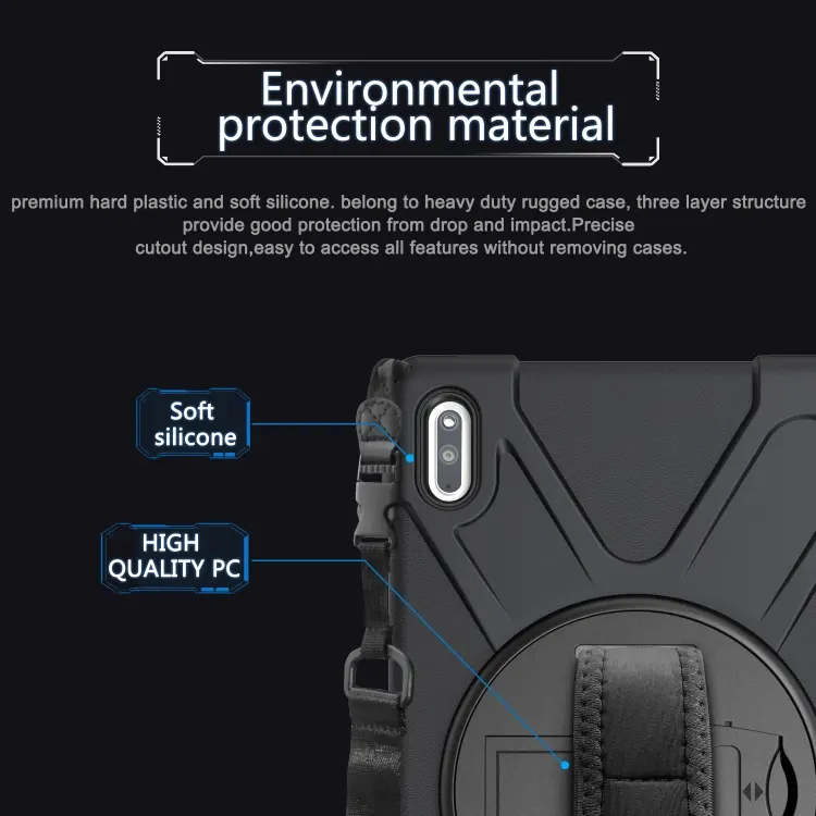 Tablet Back Cover Case For Huawei Mate pad 10.4 inch 2022 2020 Case Protective Cover With Shoulder Strap