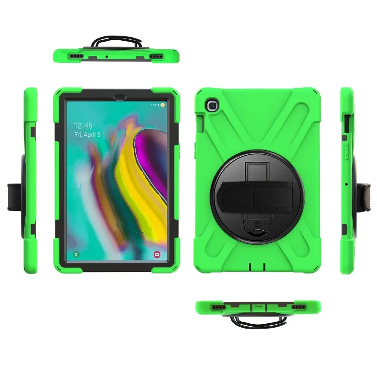 Silicone Hybrid Rotary Case For Samsung Galaxy Tab S5e S4 S3 S2 Tablet Back Cover Case