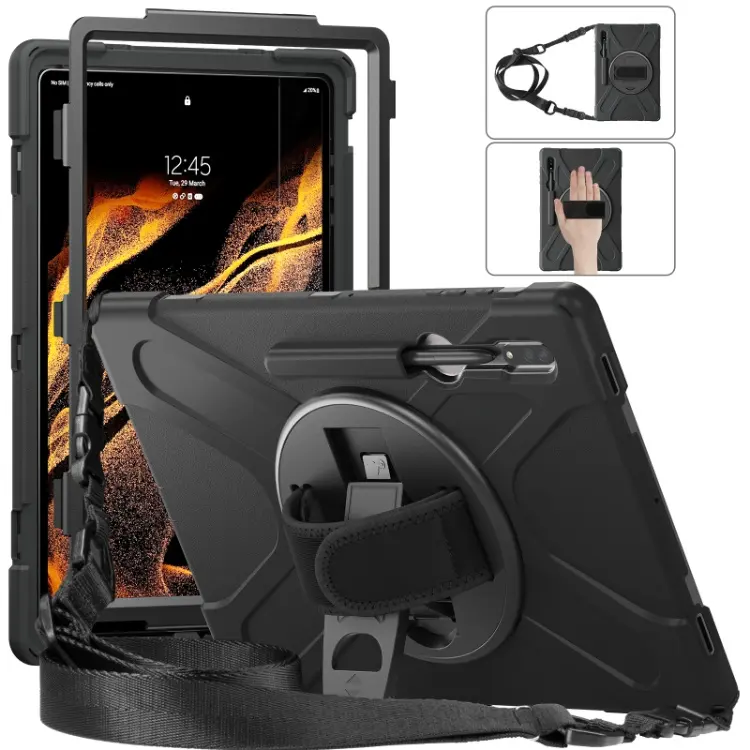 Silicone Shockproof Rugged Tablet Case For Samsung Galaxy Tab S8 Ultra Case X900 X960 14.6 inch Cover Case