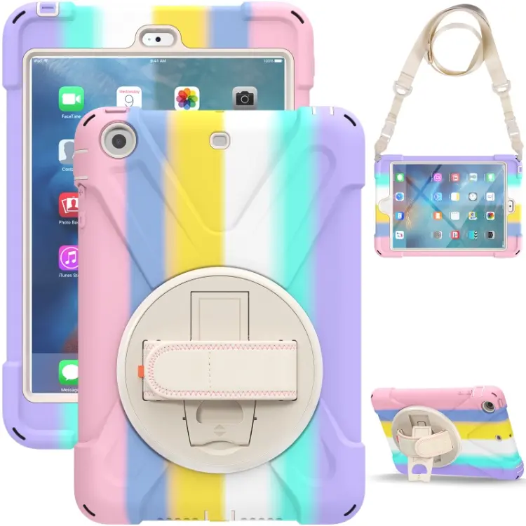 7.9 inch Kids Proof Rugged Tablet Protective Case For Apple iPad mini 3 Case Back Cover With Kickstand