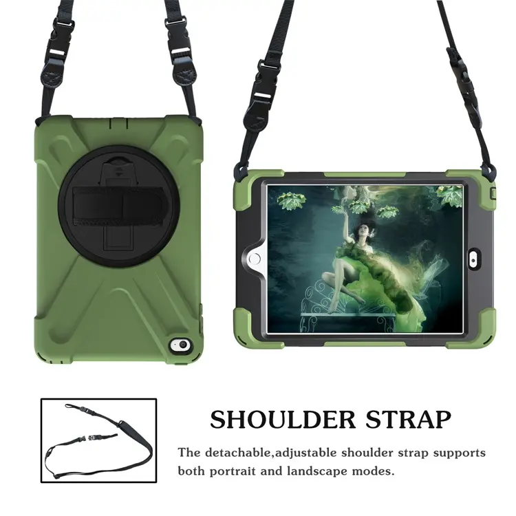 7.9 inch Rugged Armor Protective Tablet Cover Case For Ipad Mini 4 5 Case With Shoulder Strap