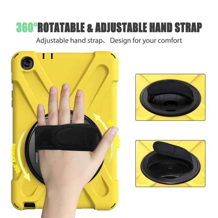 Rugged Silicone Tablet Back Cover For Samsung Galaxy Tab A 8.0 t295 t290 2019 Cover Case