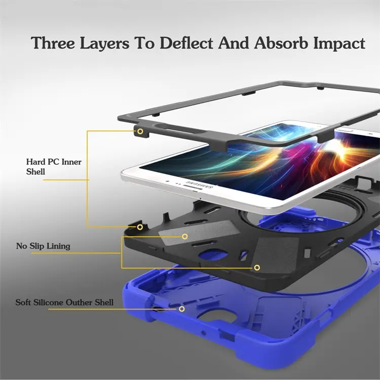 Heavy Duty Rugged Stand Tablet Case For Samsung Galaxy Tab S2 8.0 sm t715 t713 t710 t719 Cover Back Case