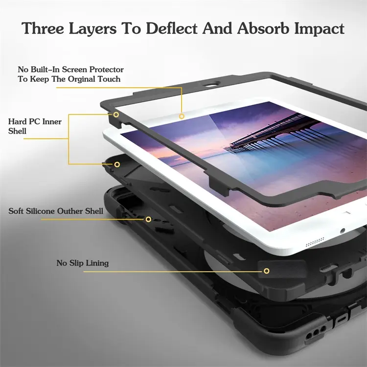 Silicone Rugged Tablet Case For Samsung Galaxy Tab S2 9.7 inch sm t810 t813 t815 t818 t819 Case Back Cover