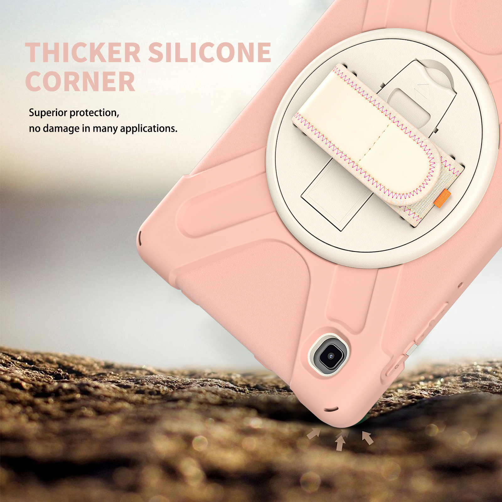 Rugged Silicone Case Back Cover For Samsung Galaxy Tab A7 lite 8.7 2021 sm-t220 Case 