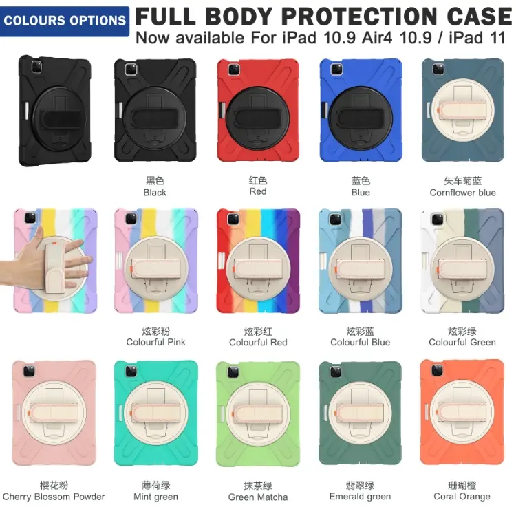 Full Body Protection Tablet Case For iPad Pro 11 2022 2021 2020 2018 Case Cover With Pencil Holder