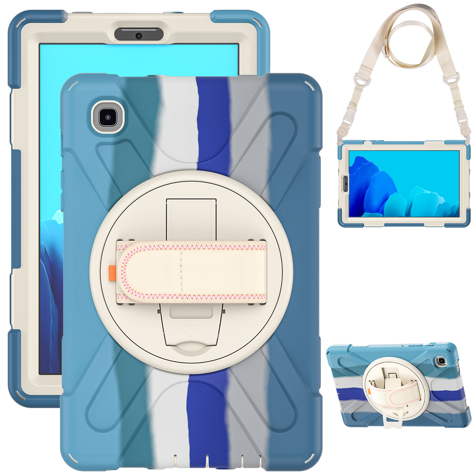 Rugged Silicone Case Back Cover For Samsung Galaxy Tab A7 lite 8.7 2021 sm-t220 Case 