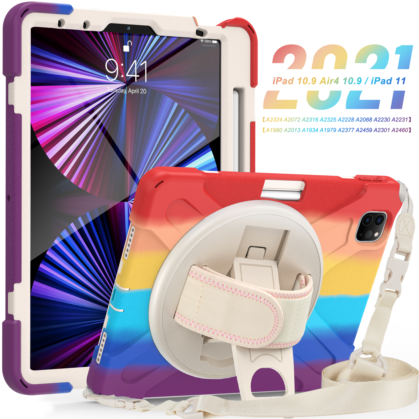 Triple Layers Detachable Rugged Tablet Case Cover For iPad Pro 11 inch 2018 2020 2021 2022 Case