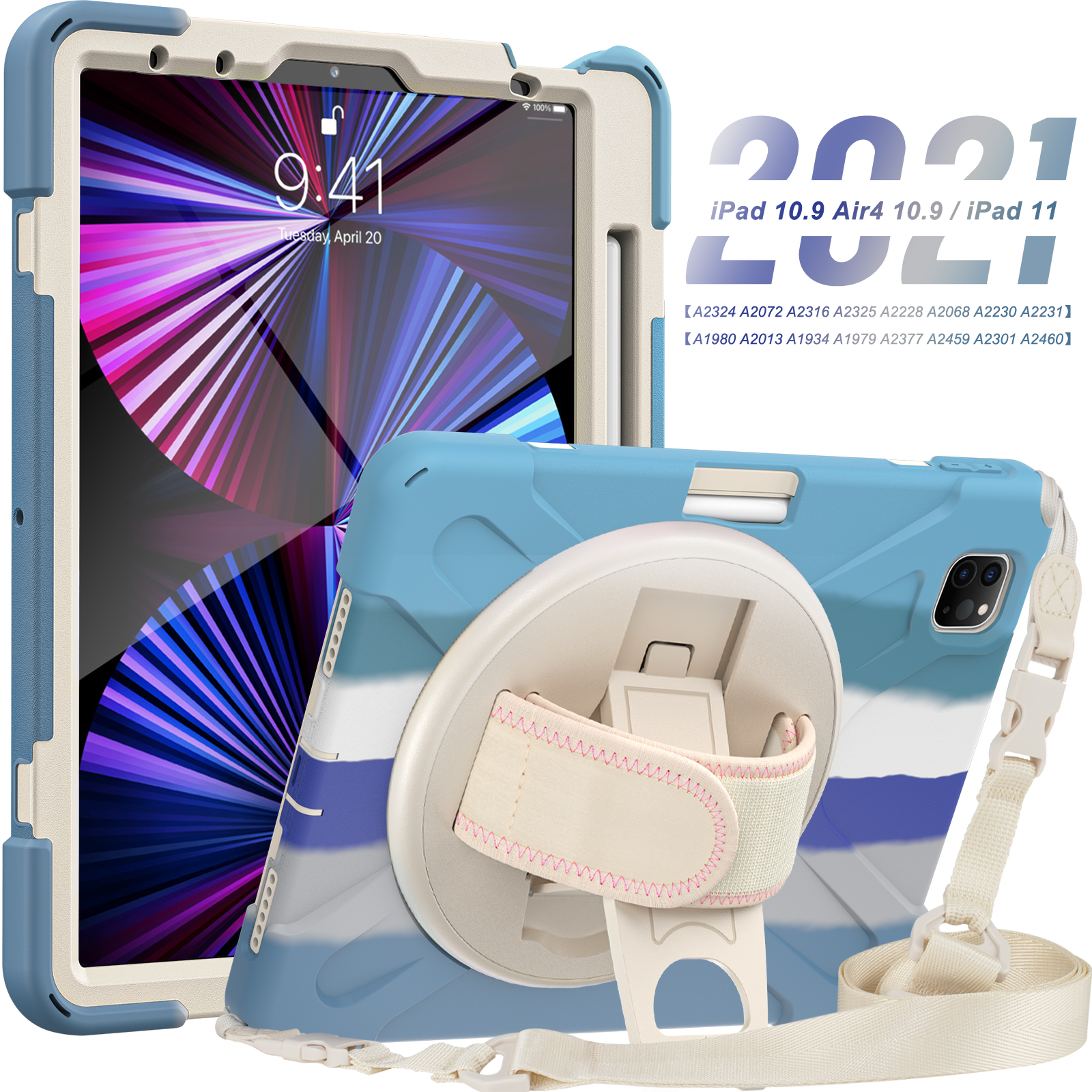 Triple Layers Detachable Rugged Tablet Case Cover For iPad Pro 11 inch 2018 2020 2021 2022 Case