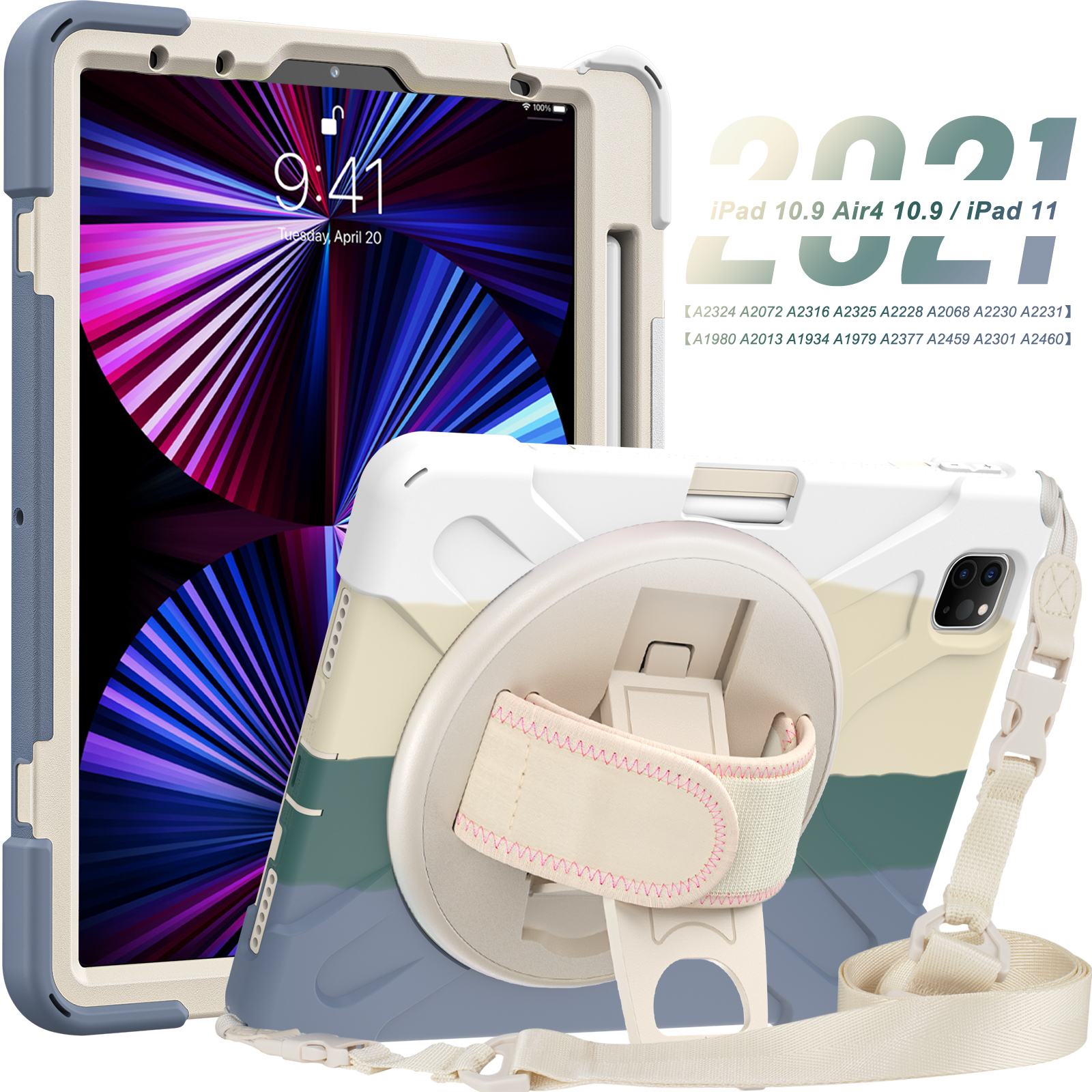 Triple Layers Detachable Rugged Tablet Case Cover For iPad Pro 11 inch 2018 2020 2021 2022 Case