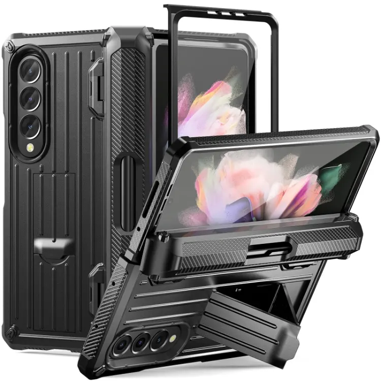 Cute TPU PC Bumper Front Back Full Protection Case For Samsung Galaxy Z Fold 3 5G Cover