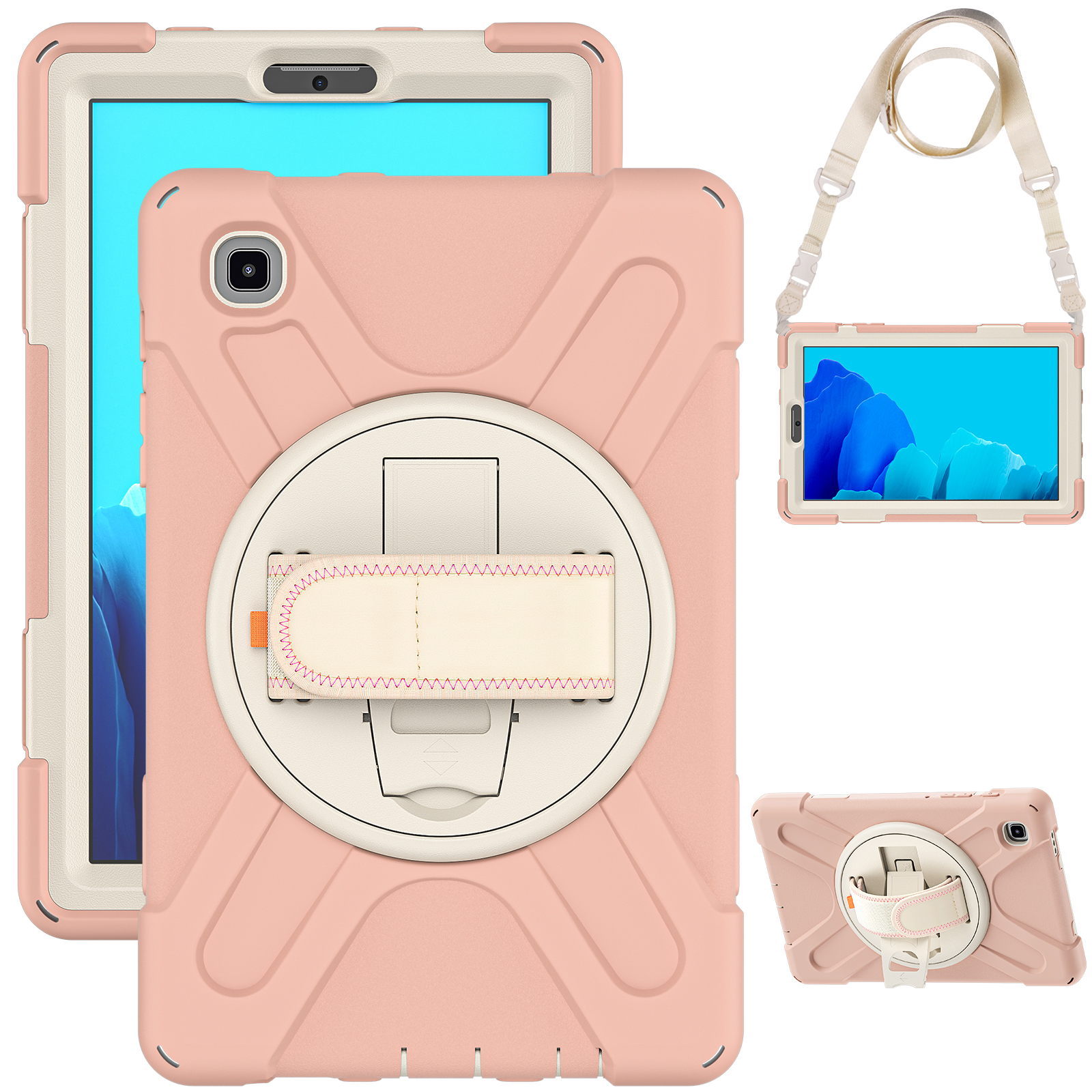 Rugged Silicone Case Back Cover For Samsung Galaxy Tab A7 lite 8.7 2021 sm-t220 Case 