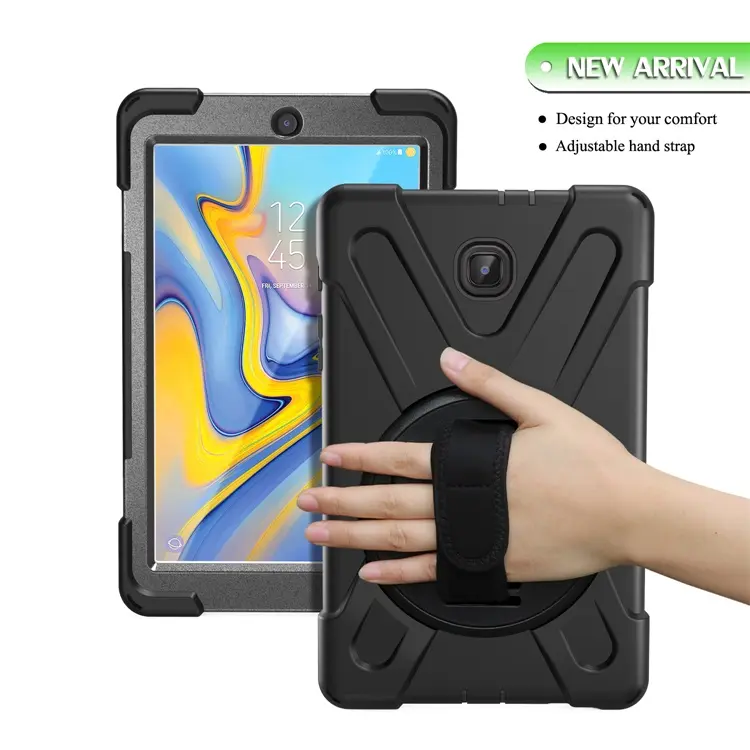 Silicone Hybrid Tablet Cover Rotary Case For Samsung Galaxy Tab A 10.5 2018 Back Cover Cases