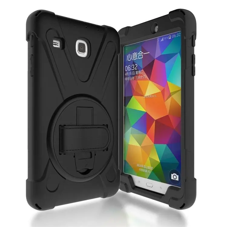Rugged Silicone Shockproof Tablet Cover Stand Case For Samsung Galaxy Tab E 8.0 inch Kids Case Back Cover