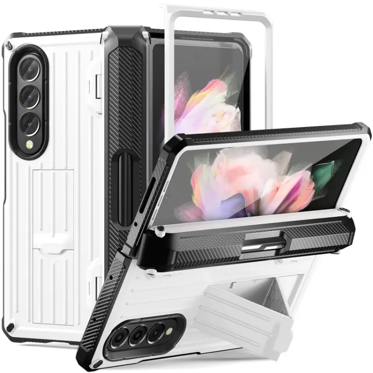 Cute TPU PC Bumper Front Back Full Protection Case For Samsung Galaxy Z Fold 3 5G Cover