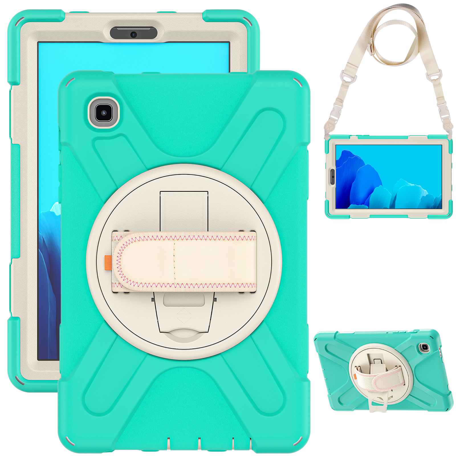 Rugged Silicone Case Back Cover For Samsung Galaxy Tab A7 lite 8.7 2021 sm-t220 Case 