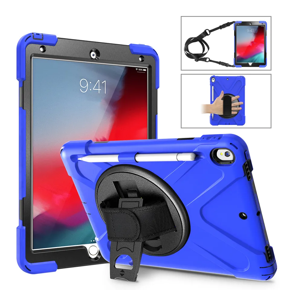 Heavy Duty Shockproof Silicone Tablet Stand Case For iPad Air 3 Pro 10.5 inch Cover Case With Pen Holder