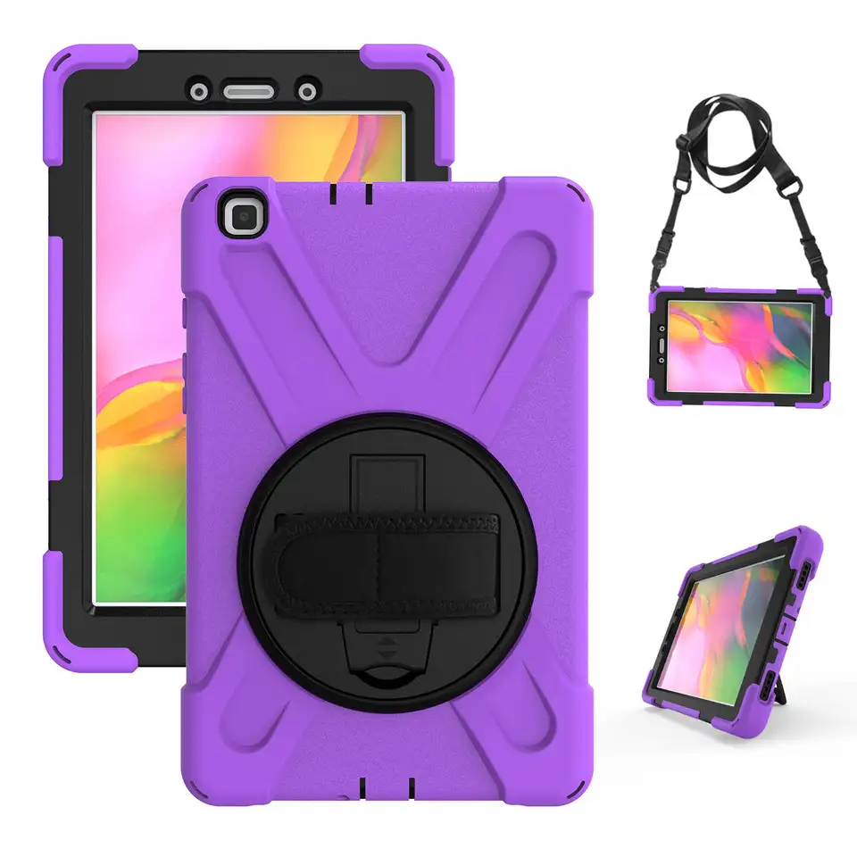 Rugged Silicone Tablet Back Cover For Samsung Galaxy Tab A 8.0 t295 t290 2019 Cover Case