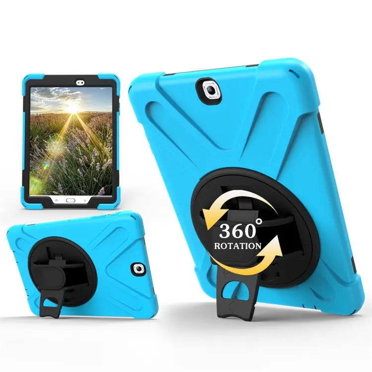 Silicone Rugged Tablet Case For Samsung Galaxy Tab S2 9.7 inch sm t810 t813 t815 t818 t819 Case Back Cover