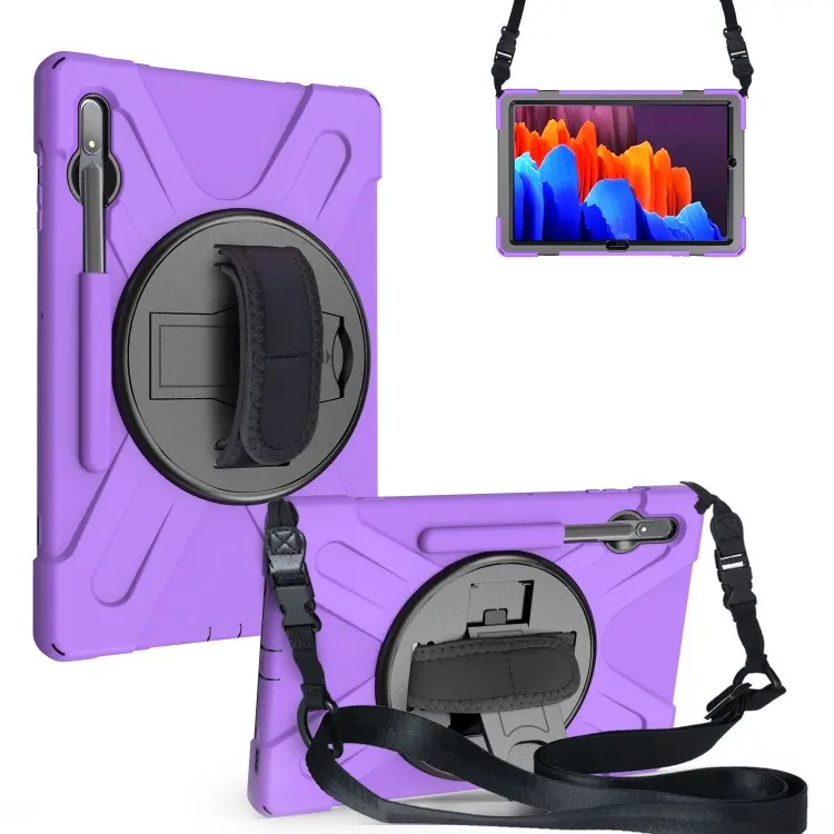 Rugged Silicone Tablet Cover Case For Samsung Galaxy Tab S7 S8 Plus 12.4 inch Case