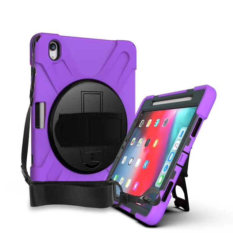 Silicone Shockproof Protective Rugged Tablet Cover Case For iPad Pro 11 With Pencil Holder