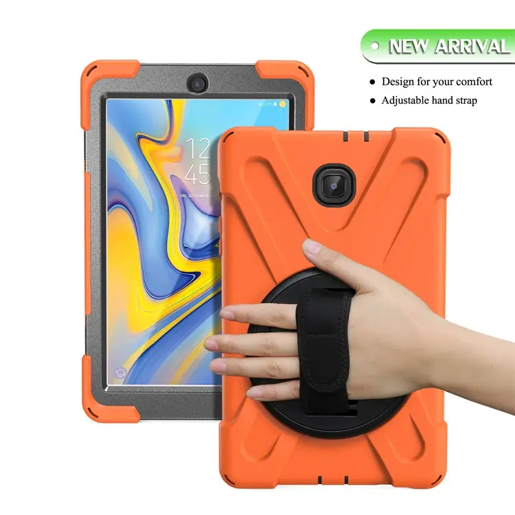 Silicone Hybrid Tablet Cover Rotary Case For Samsung Galaxy Tab A 10.5 2018 Back Cover Cases