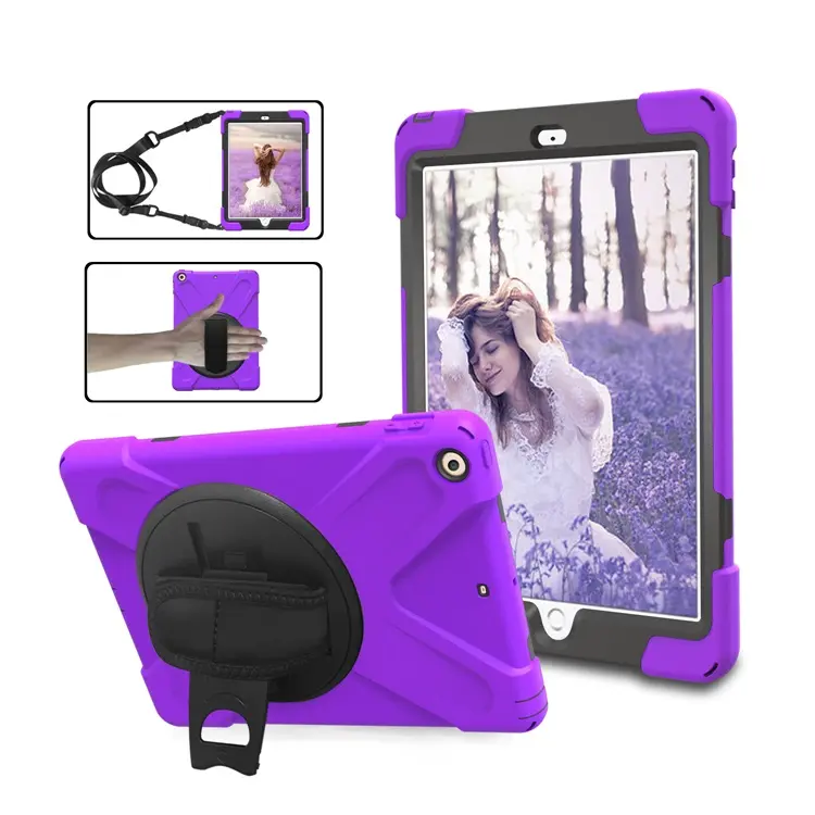 Silicone PC Shockproof Back Cover Case For Apple iPad 9.7"  2017/2018