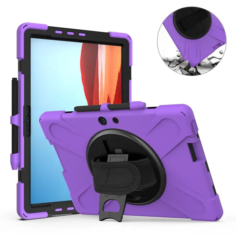 Silicone Rugged Shockproof Protective Tablet Cover Case For Microsoft Surface Pro X Cover Case