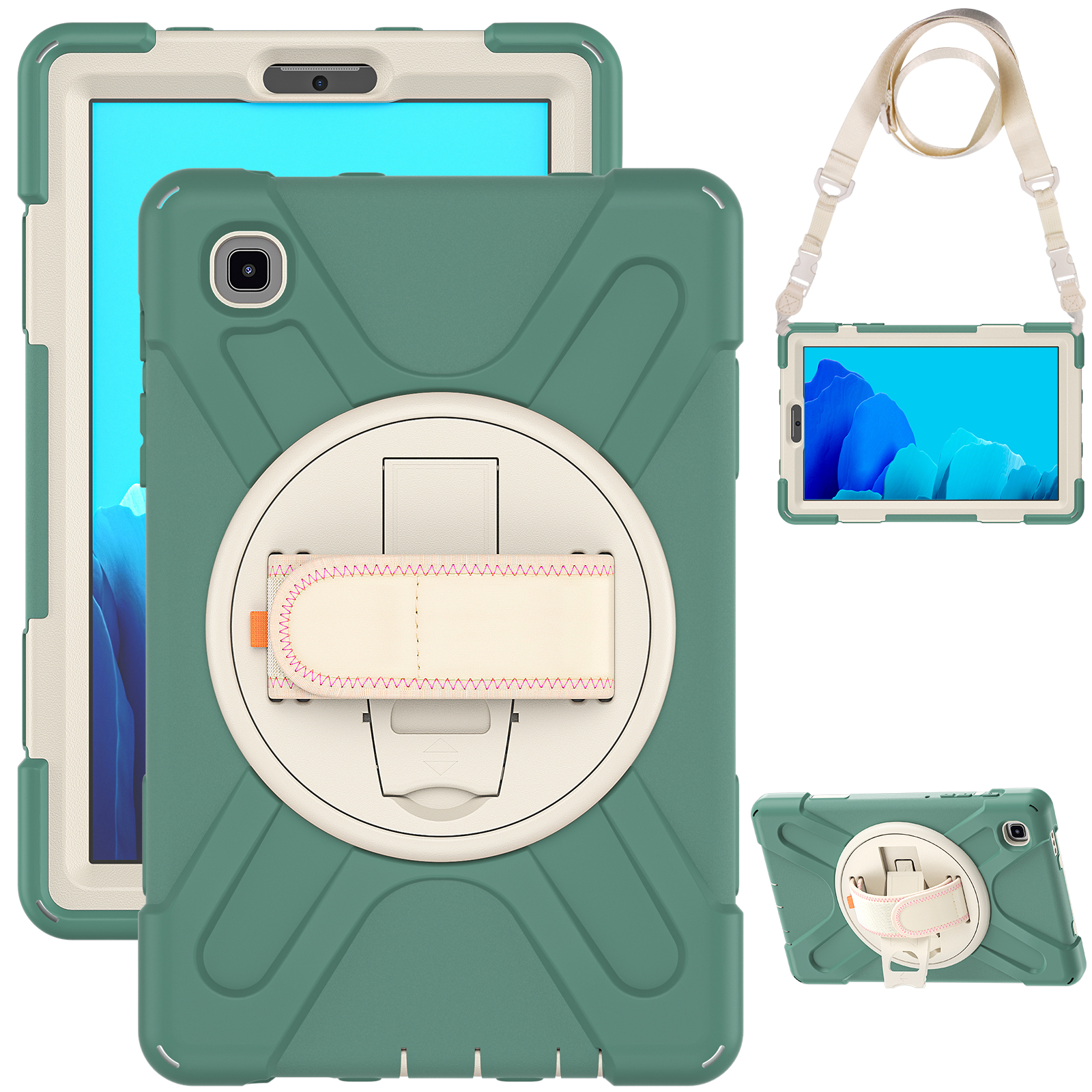 Rugged Silicone Case Back Cover For Samsung Galaxy Tab A7 lite 8.7 2021 sm-t220 Case 