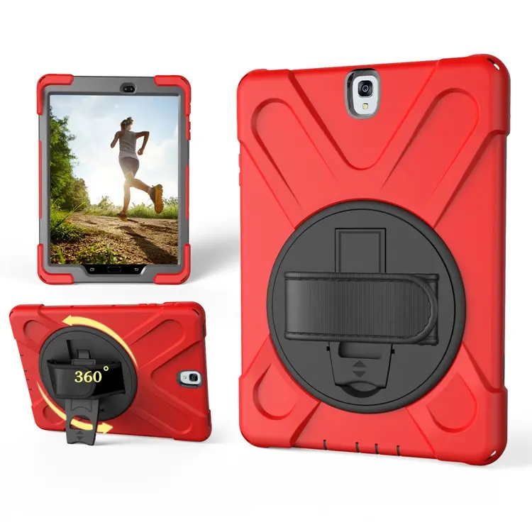 Shockproof Silicone Rugged Tablet Back Cover Case 9.7” For Samsung Galaxy Tab S3 T820 Case