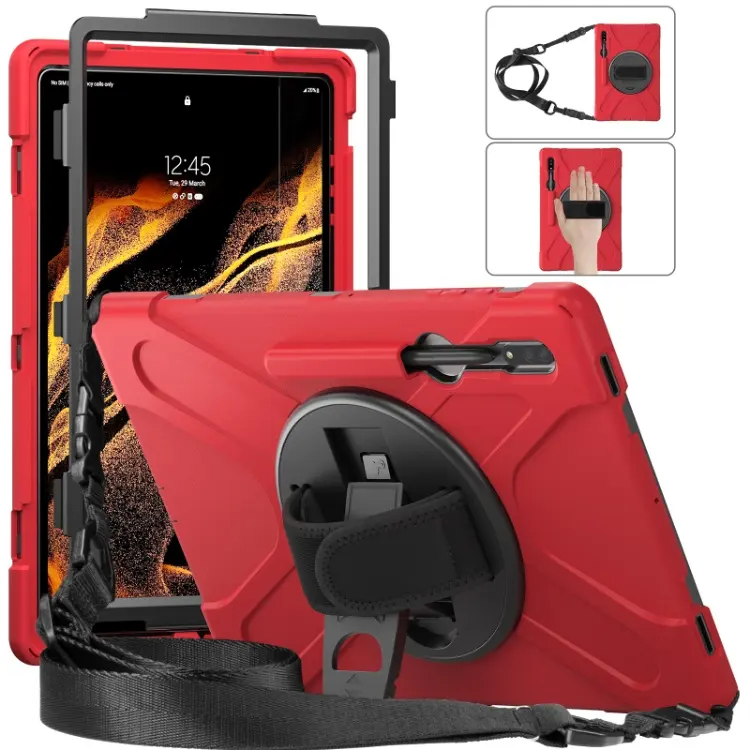 Silicone Shockproof Rugged Tablet Case For Samsung Galaxy Tab S8 Ultra Case X900 X960 14.6 inch Cover Case