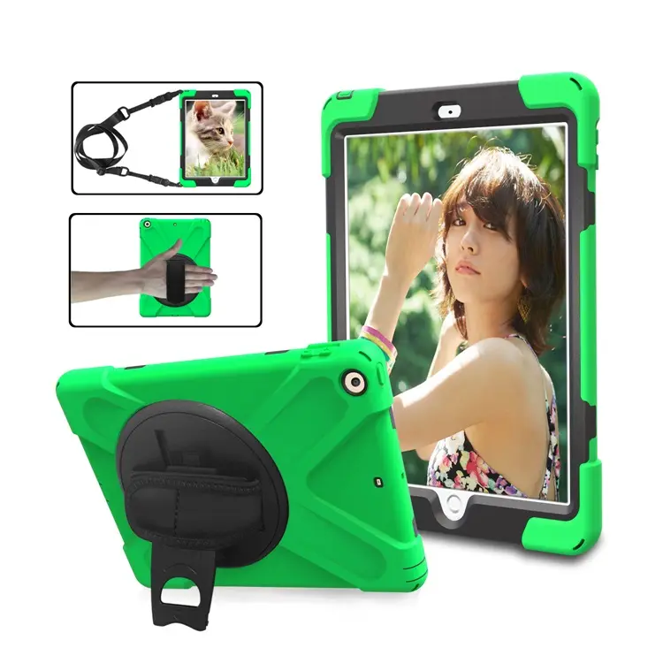 Silicone PC Shockproof Back Cover Case For Apple iPad 9.7"  2017/2018