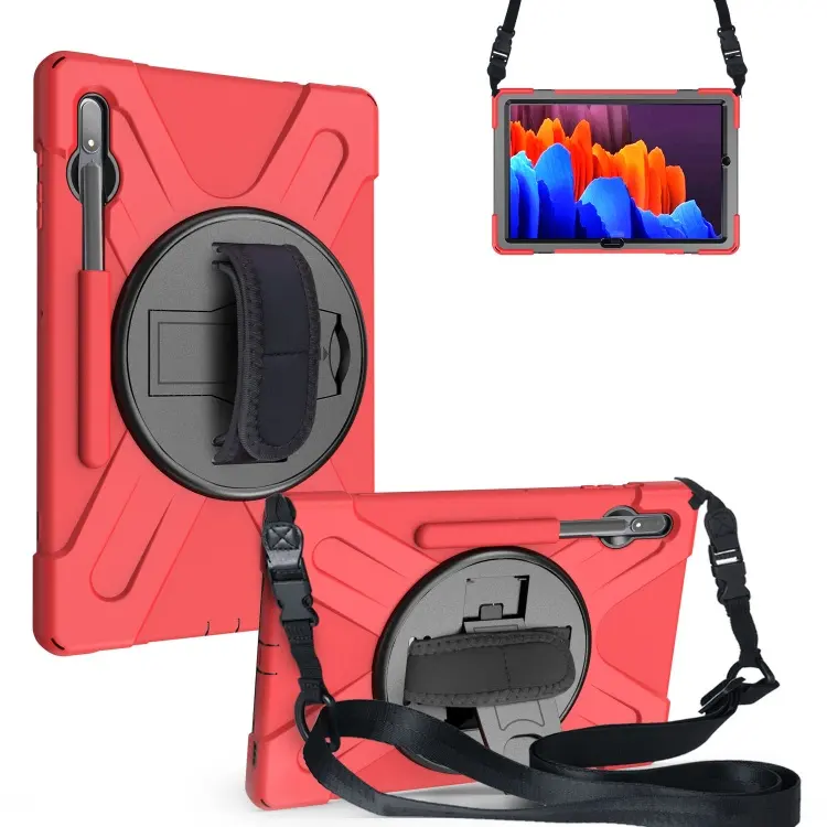 Rugged Silicone Tablet Cover Case For Samsung Galaxy Tab S7 S8 Plus 12.4 inch Case
