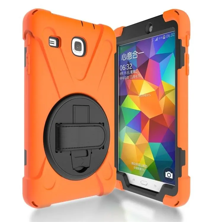 Rugged Silicone Shockproof Tablet Cover Stand Case For Samsung Galaxy Tab E 8.0 inch Kids Case Back Cover