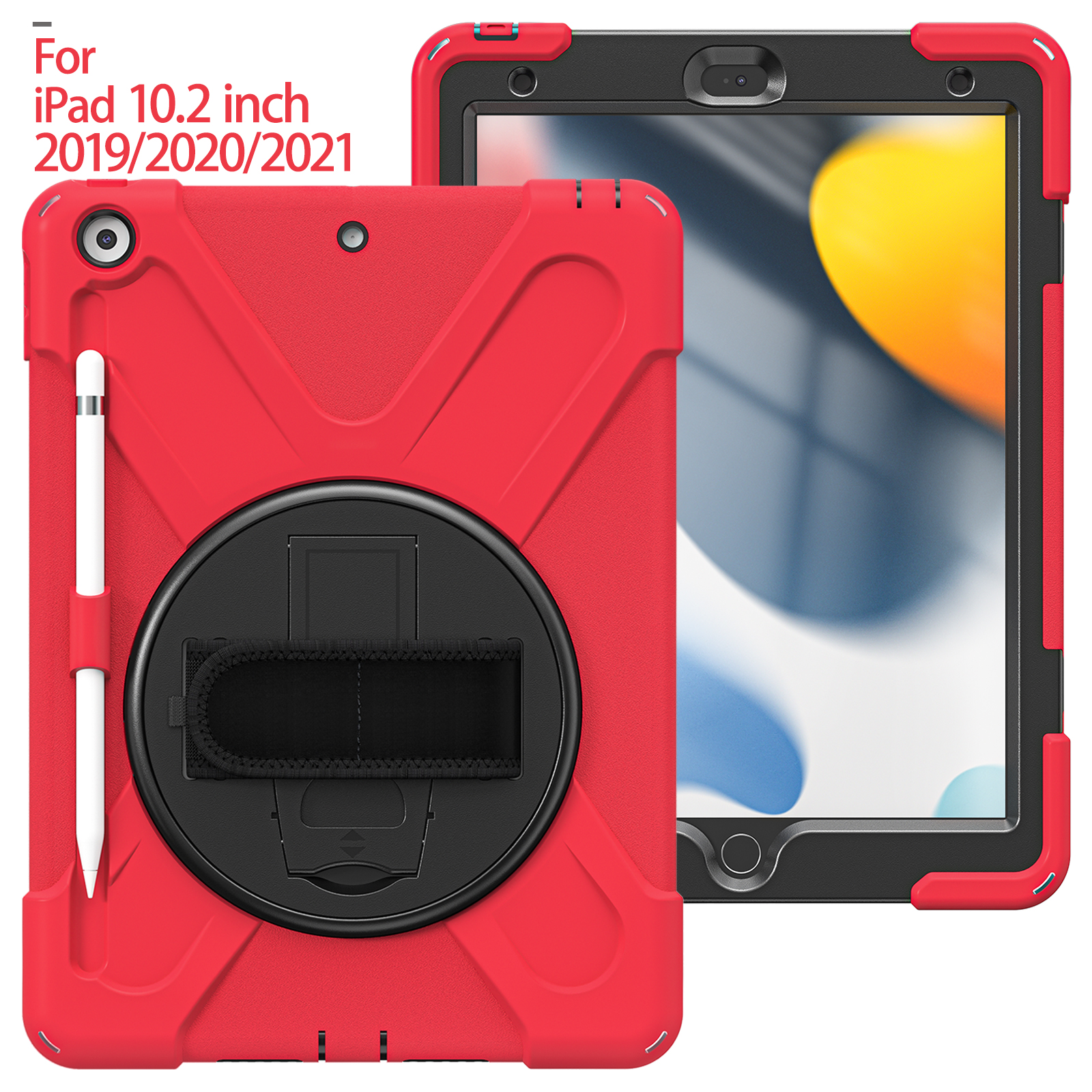 10.2 inch Heavy Duty Silicon Shockproof Tablet Case Cover For iPad 7 8 9 generation Rugged Case