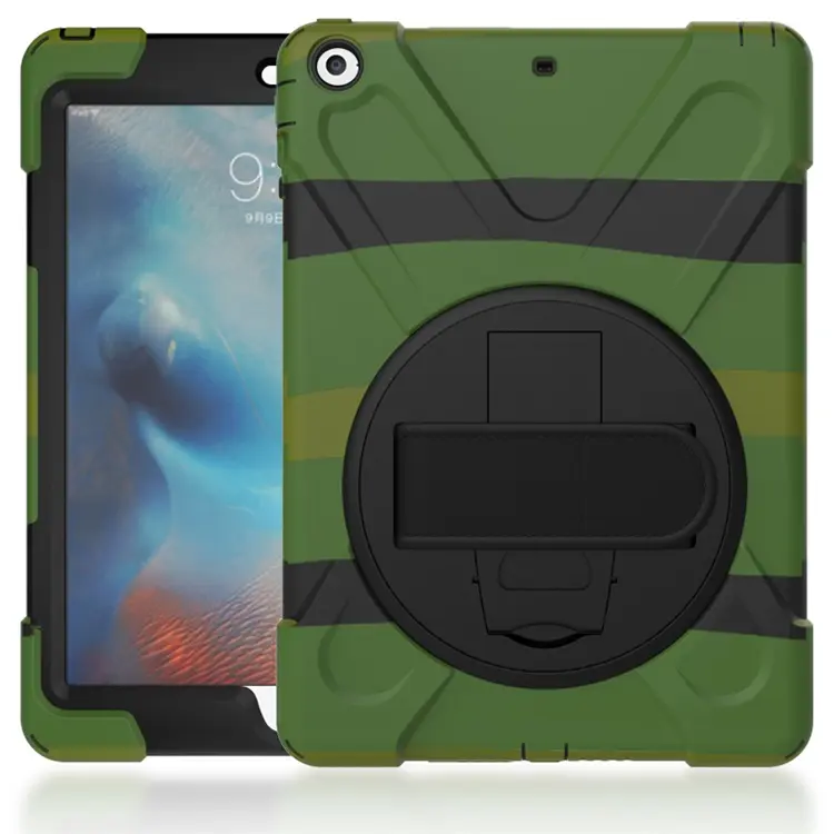 9.7 inch Silicone Heavy Duty Shockproof Protective Tablet Cover Case For iPad air Rugged Case