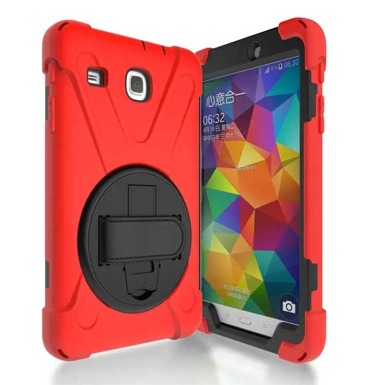 Rugged Silicone Shockproof Tablet Cover Stand Case For Samsung Galaxy Tab E 8.0 inch Kids Case Back Cover