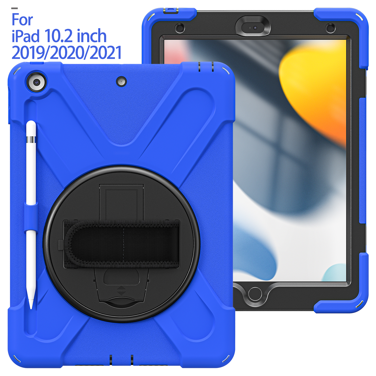 10.2 inch Heavy Duty Silicon Shockproof Tablet Case Cover For iPad 7 8 9 generation Rugged Case