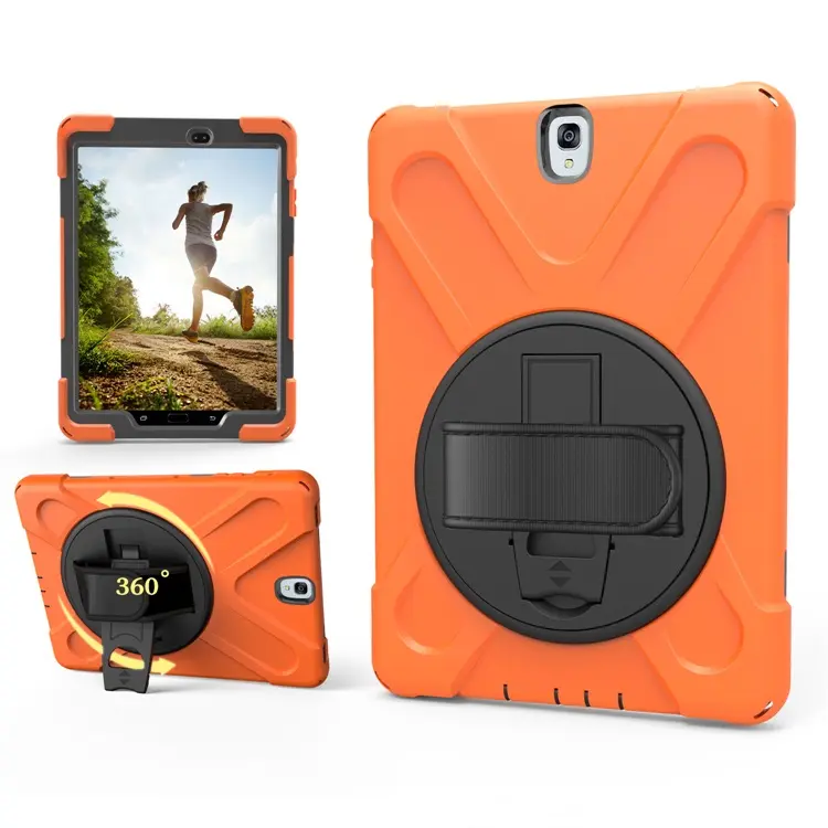 Shockproof Silicone Rugged Tablet Back Cover Case 9.7” For Samsung Galaxy Tab S3 T820 Case