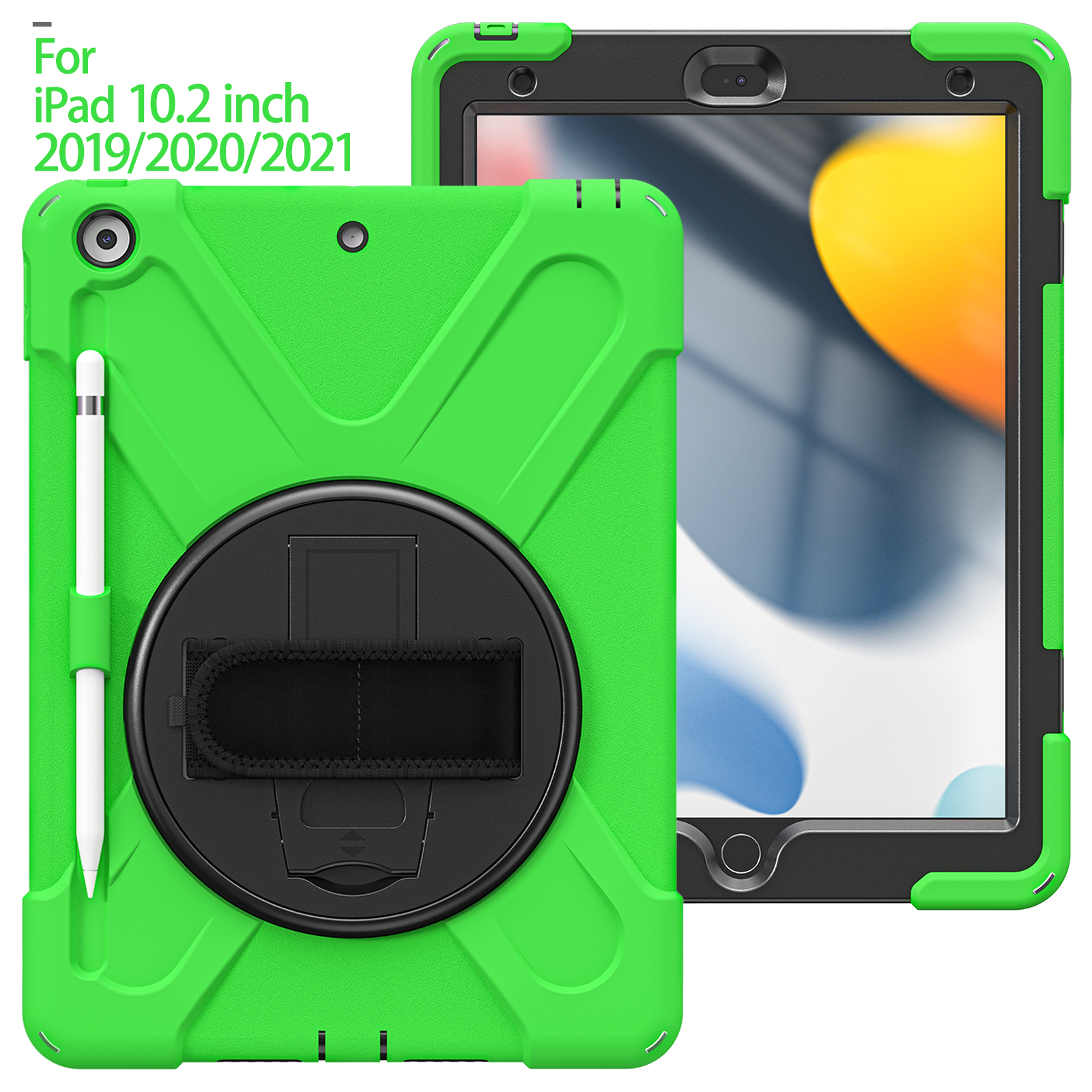 10.2 inch Heavy Duty Silicon Shockproof Tablet Case Cover For iPad 7 8 9 generation Rugged Case