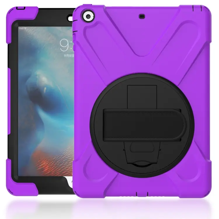 9.7 inch Silicone Heavy Duty Shockproof Protective Tablet Cover Case For iPad air Rugged Case