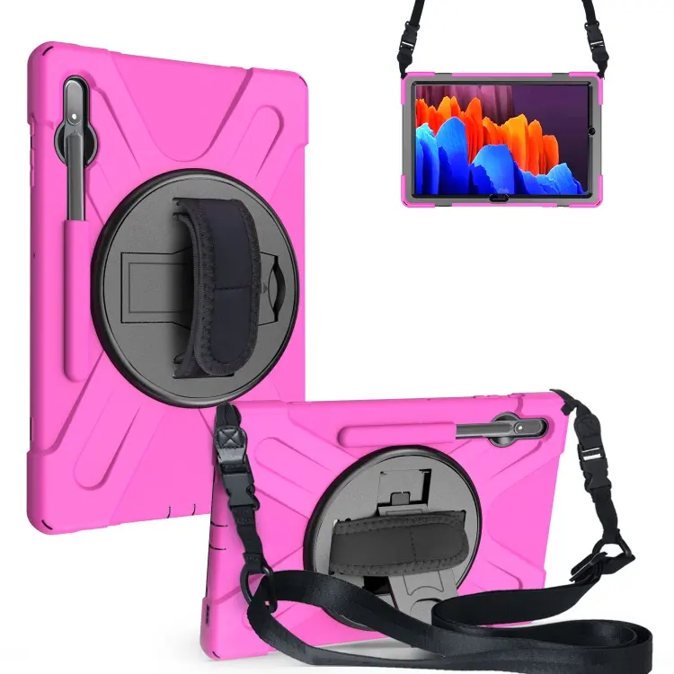 Rugged Silicone Tablet Cover Case For Samsung Galaxy Tab S7 S8 Plus 12.4 inch Case