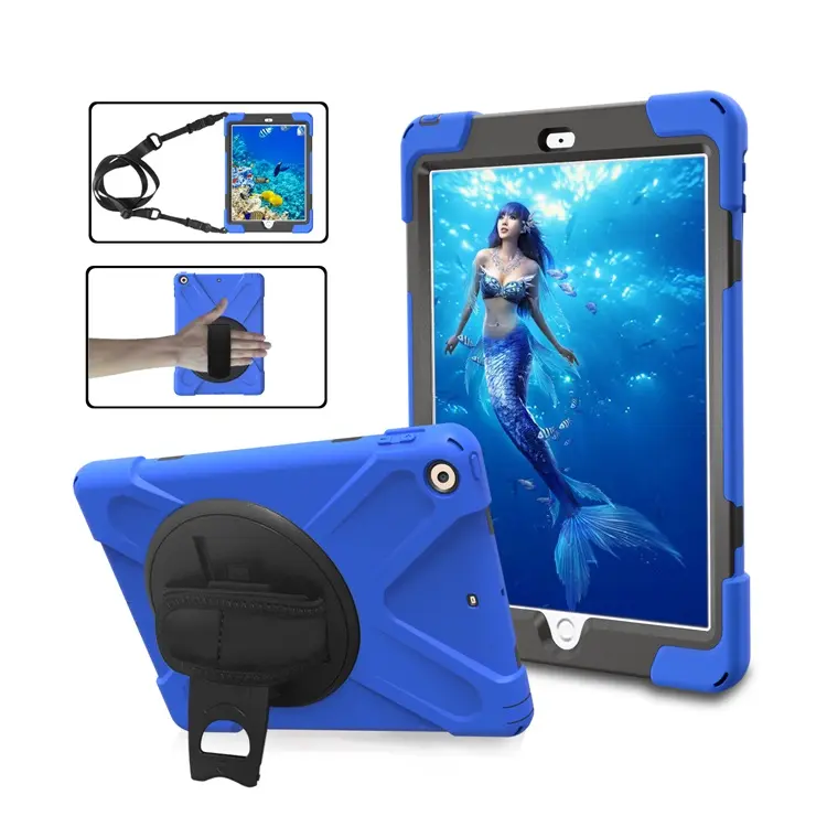 Silicone PC Shockproof Back Cover Case For Apple iPad 9.7"  2017/2018