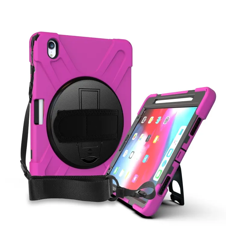 Silicone Shockproof Protective Rugged Tablet Cover Case For iPad Pro 11 With Pencil Holder