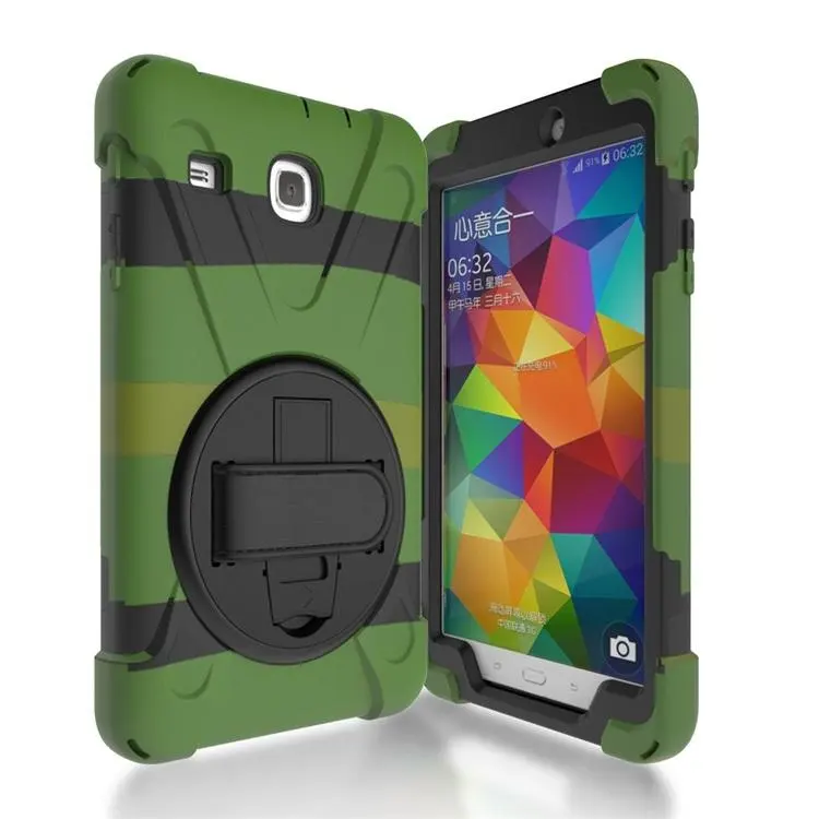 Rugged Silicone Shockproof Tablet Cover Stand Case For Samsung Galaxy Tab E 8.0 inch Kids Case Back Cover