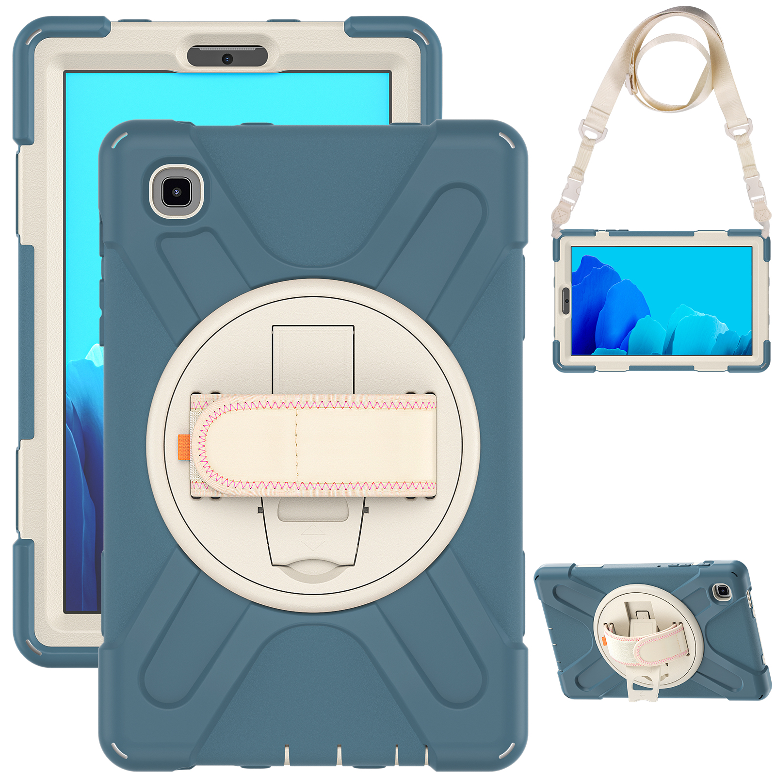 Rugged Silicone Case Back Cover For Samsung Galaxy Tab A7 lite 8.7 2021 sm-t220 Case 