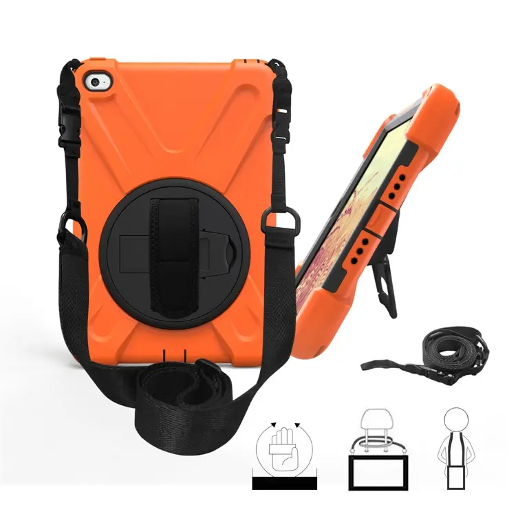 7.9 inch Rugged Armor Protective Tablet Cover Case For Ipad Mini 4 5 Case With Shoulder Strap
