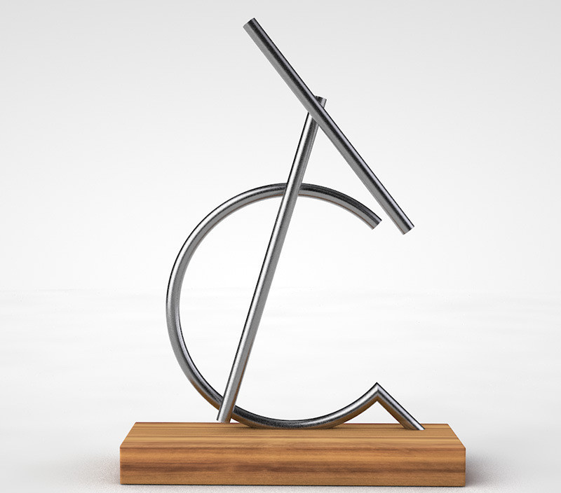 Swinging Sticks Energy Sculpture Newton's Pendulum Iron Man