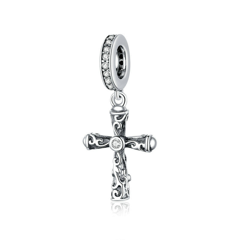 Vine Cross Pendant Charm-isyoujewelry